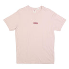 LEVI'S Mens Pale Pink Cotton Blend T-Shirt S Short Sleeve Crew Neck Classic Logo