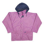 HELLY HANSEN Womens Purple & Navy Hooded Zip Jacket M Polyester Blend Outdoor