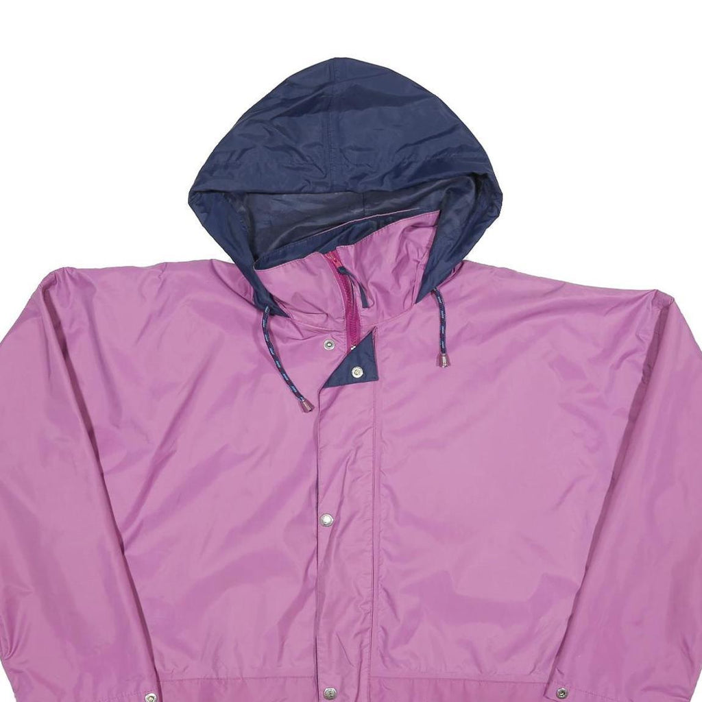 HELLY HANSEN Womens Purple & Navy Hooded Zip Jacket M Polyester Blend Outdoor