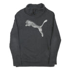 PUMA Mens Grey Pullover S Funnel Neck Cotton Blend Sweatshirt
