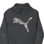 PUMA Mens Grey Pullover S Funnel Neck Cotton Blend Sweatshirt