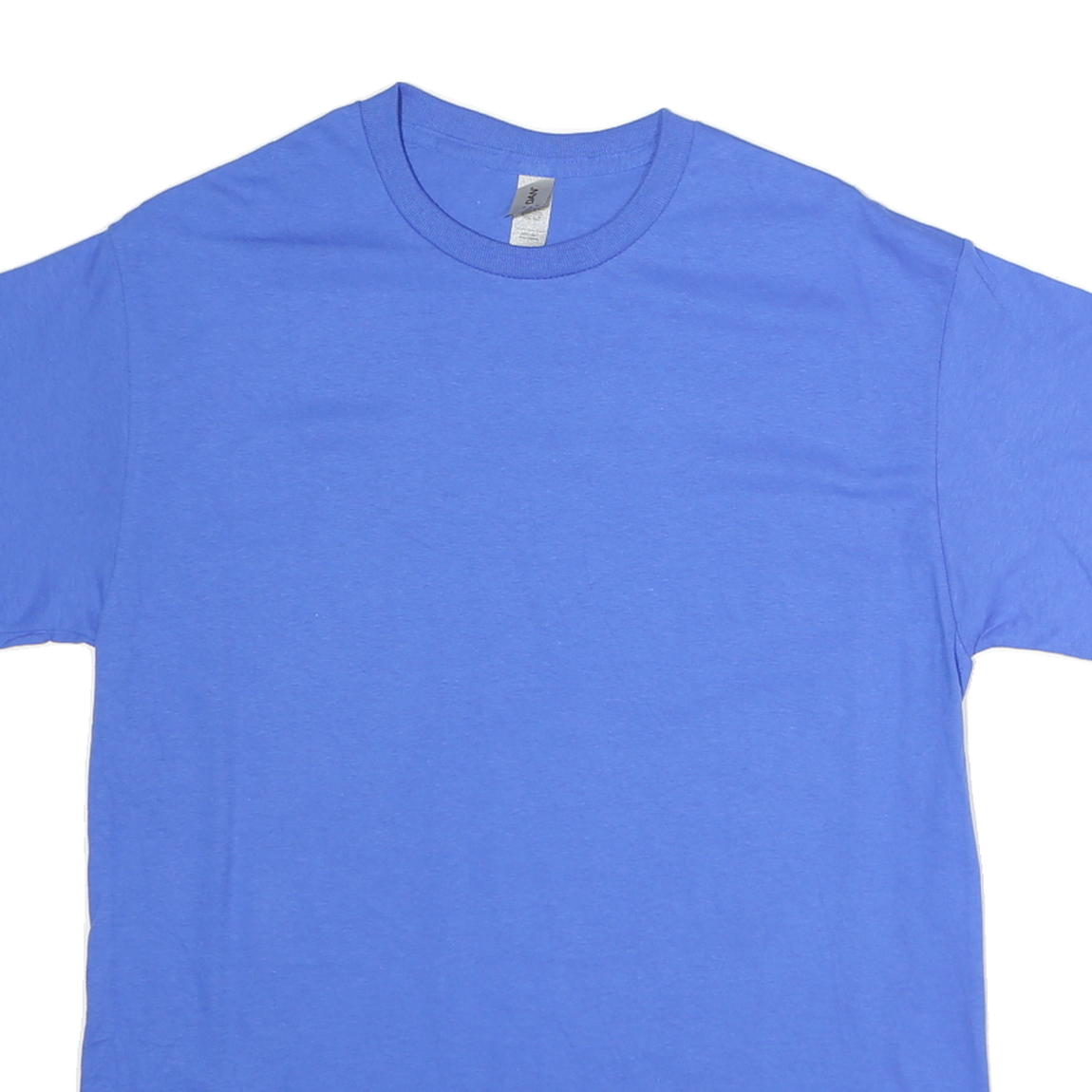 GILDAN Womens Blue Plain T-Shirt XL Short Sleeve Crew Neck Essential Casual