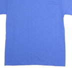 GILDAN Womens Blue Plain T-Shirt XL Short Sleeve Crew Neck Essential Casual