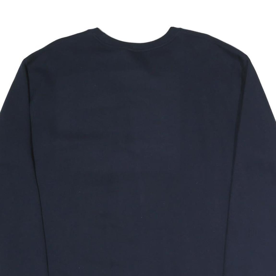 RUSSELL ATHLETIC Mens Navy Blue Cotton Blend Crew Neck XL Sweatshirt Logo Print