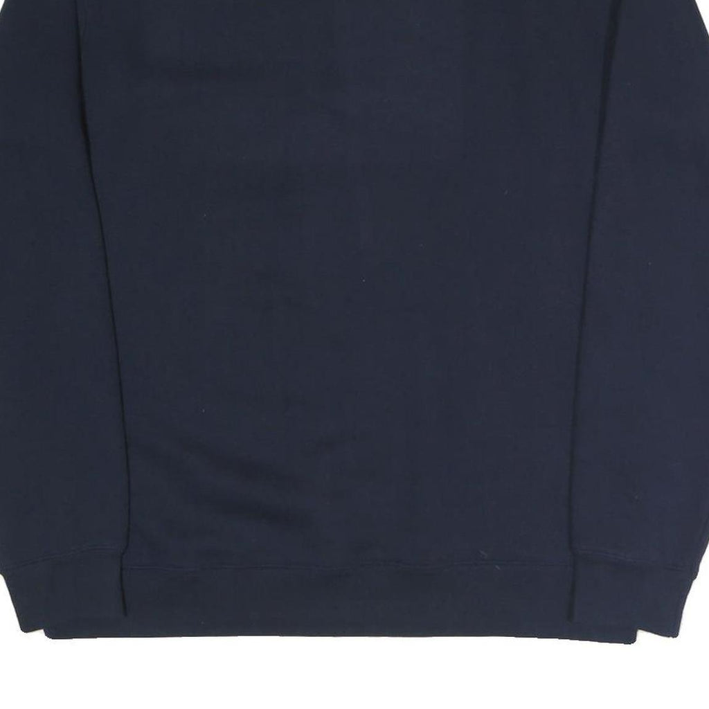 RUSSELL ATHLETIC Mens Navy Blue Cotton Blend Crew Neck XL Sweatshirt Logo Print