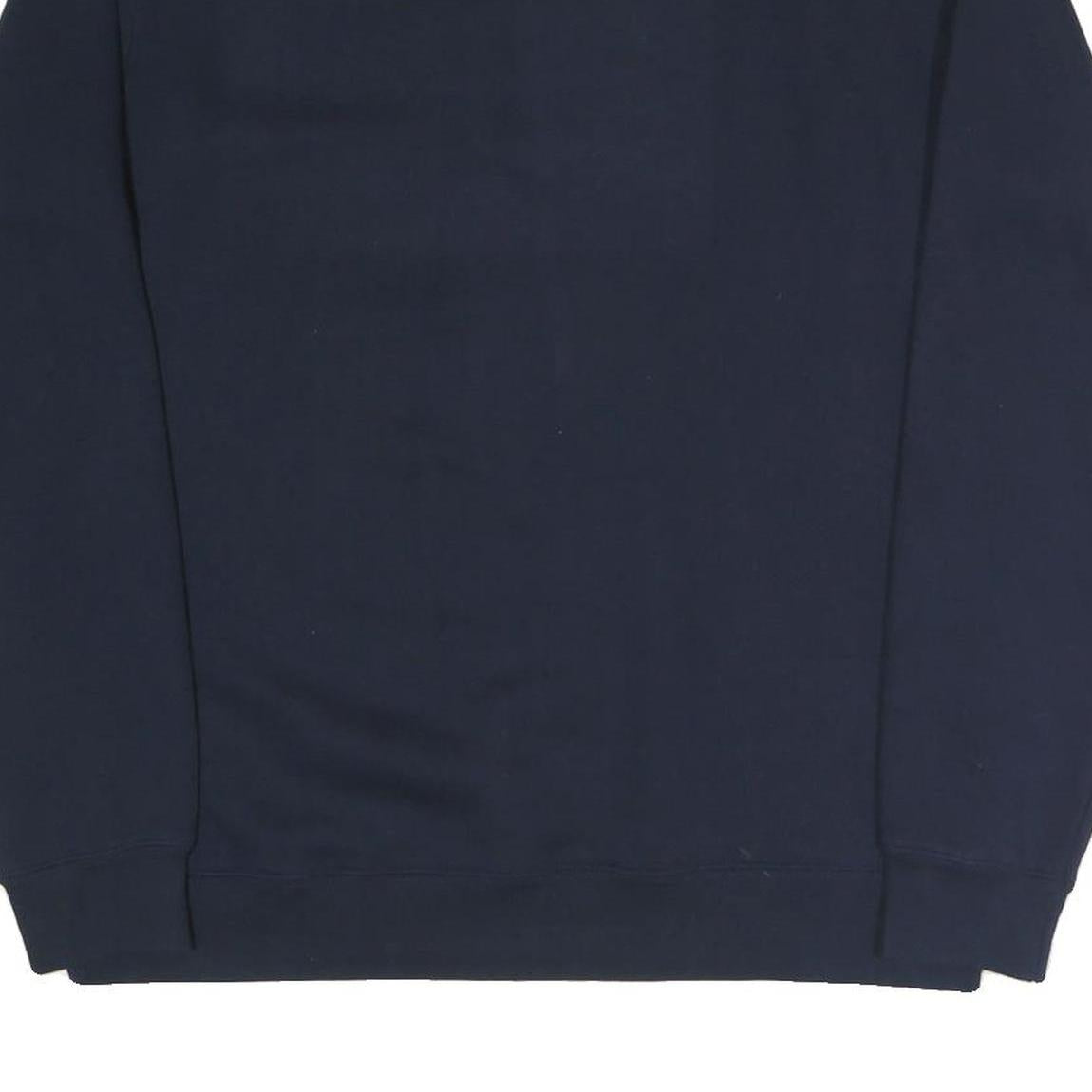 RUSSELL ATHLETIC Mens Navy Blue Cotton Blend Crew Neck XL Sweatshirt Logo Print