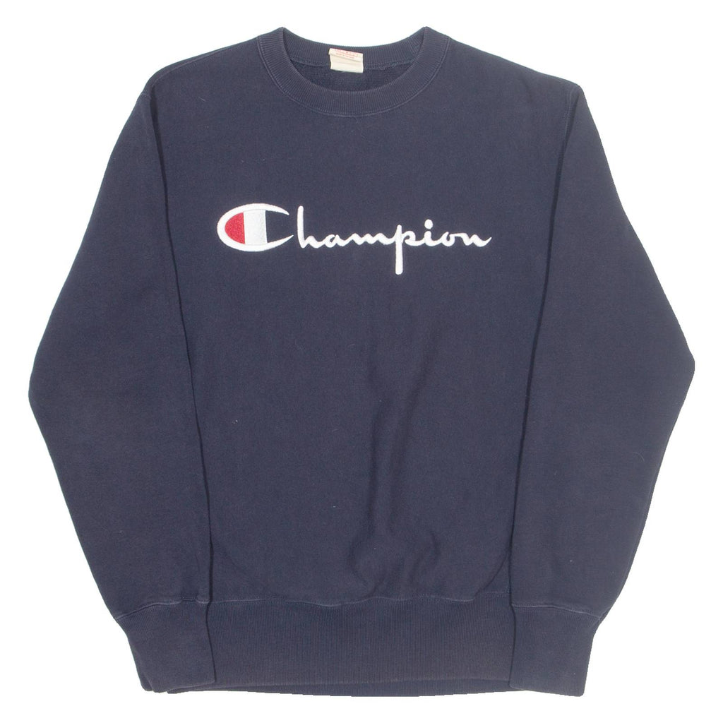 CHAMPION REVERSE WEAVE Mens Sweatshirt Blue Crew Neck M