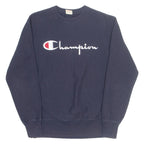 CHAMPION REVERSE WEAVE Mens Sweatshirt Blue Crew Neck M