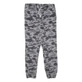Mens Grey Camouflage Slim Fit Drawstring Waist Trousers W30 L27 Casual Cotton