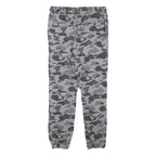 Mens Grey Camouflage Slim Fit Drawstring Waist Trousers W30 L27 Casual Cotton