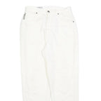 CERRUTI Womens Cotton Blend White Regular Fit Straight Leg Trousers W26 L27
