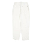 CERRUTI Womens Cotton Blend White Regular Fit Straight Leg Trousers W26 L27