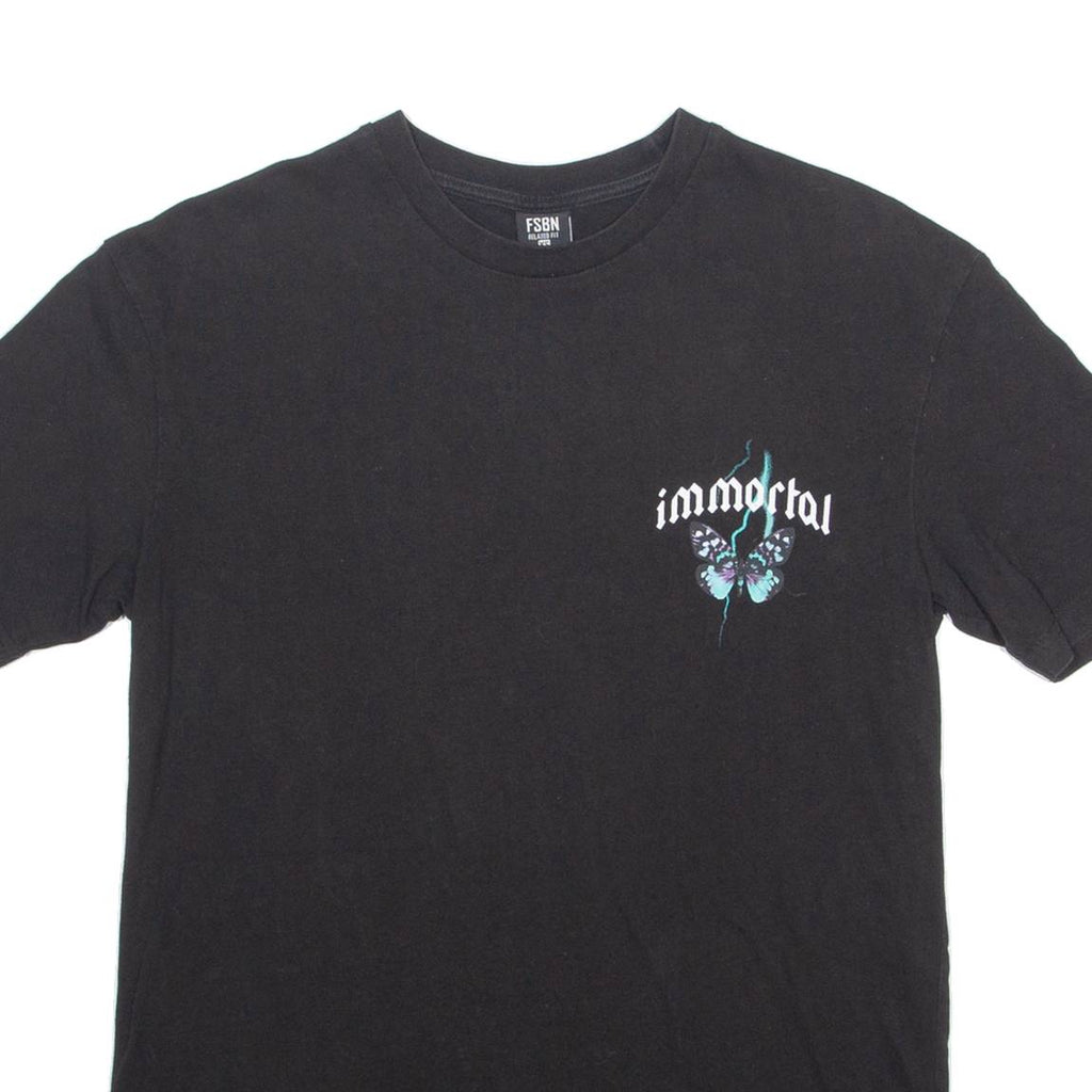 FSBN Immortal Mens T-Shirt Black Crew Neck XS