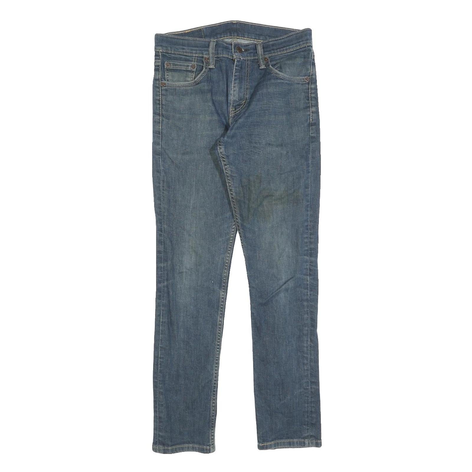 LEVI'S 511 Slim Mens Jeans Blue Slim Skinny Denim W30 L29 Classic Zip