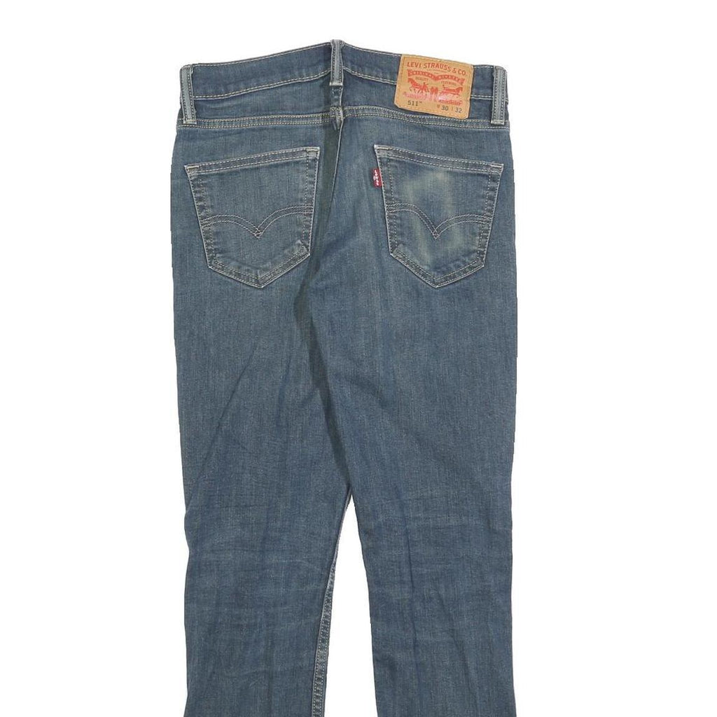 LEVI'S 511 Slim Mens Jeans Blue Slim Skinny Denim W30 L29 Classic Zip