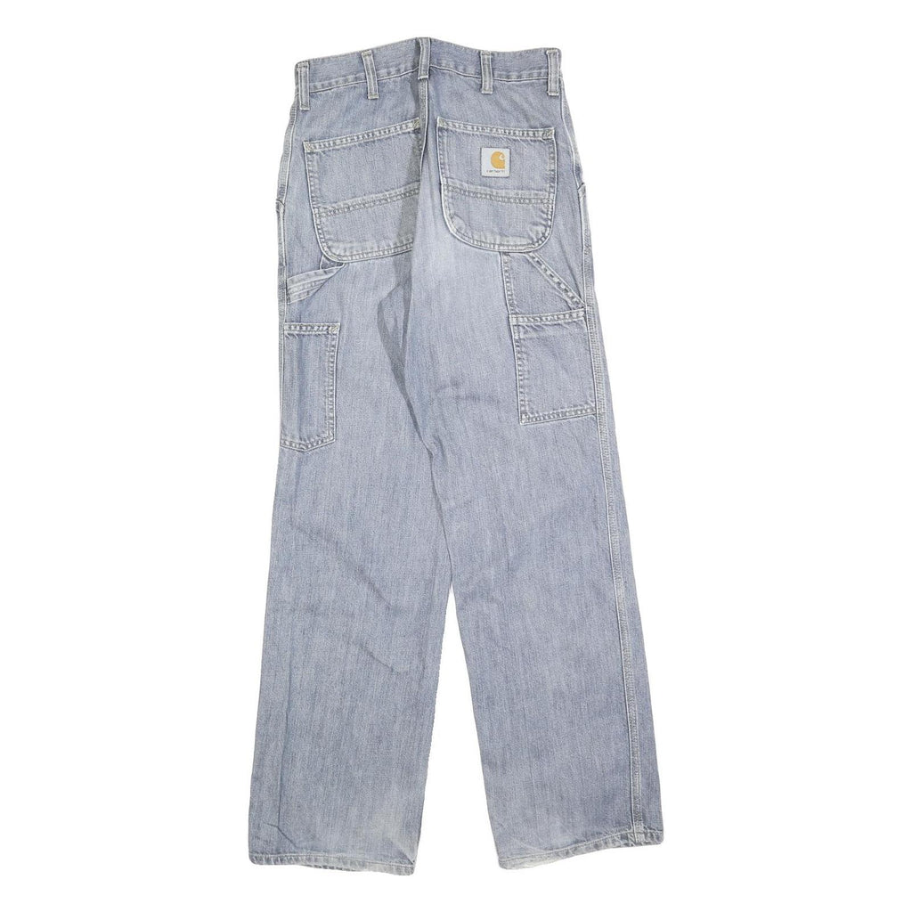CARHARTT Mens Jeans Blue Relaxed Loose Denim Light W28 L32 Workwear Cotton