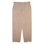 Cargo Mens Trousers Beige Relaxed Straight W37 L34