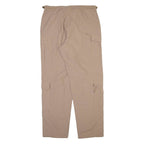 Cargo Mens Trousers Beige Relaxed Straight W37 L34