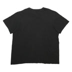 ADIDAS Mens Black Graphic T-Shirt XL Short Sleeve Crew Neck Cotton Blend