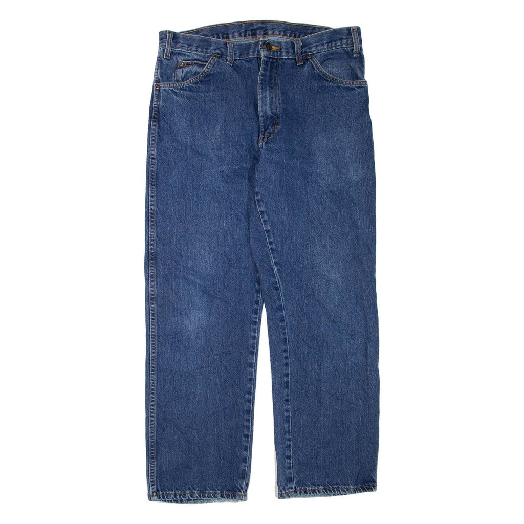 DICKIES Womens Jeans Blue Regular Straight W34 L29
