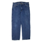 DICKIES Womens Jeans Blue Regular Straight W34 L29