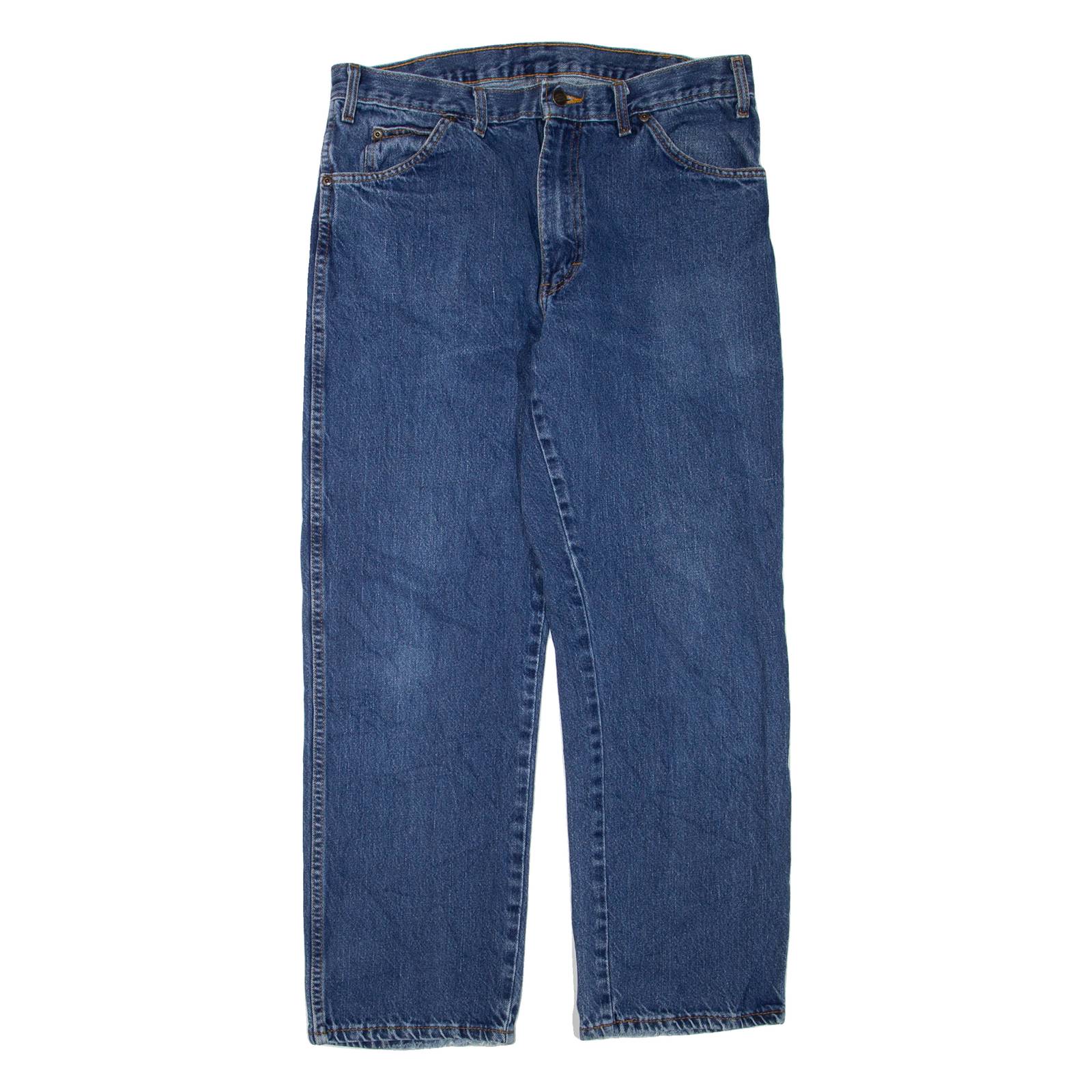 DICKIES Womens Jeans Blue Regular Straight W34 L29