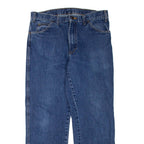 DICKIES Womens Jeans Blue Regular Straight W34 L29