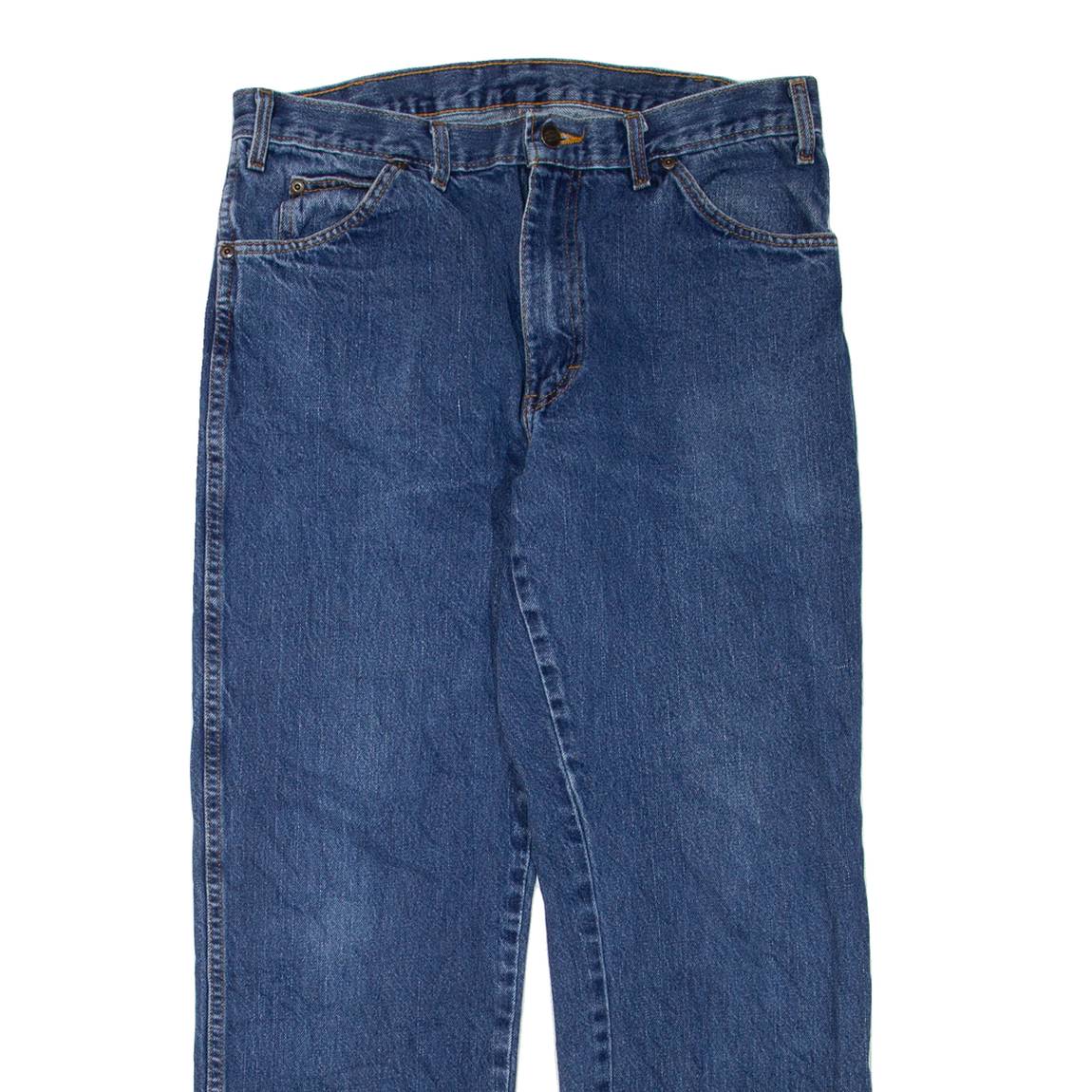 DICKIES Womens Jeans Blue Regular Straight W34 L29