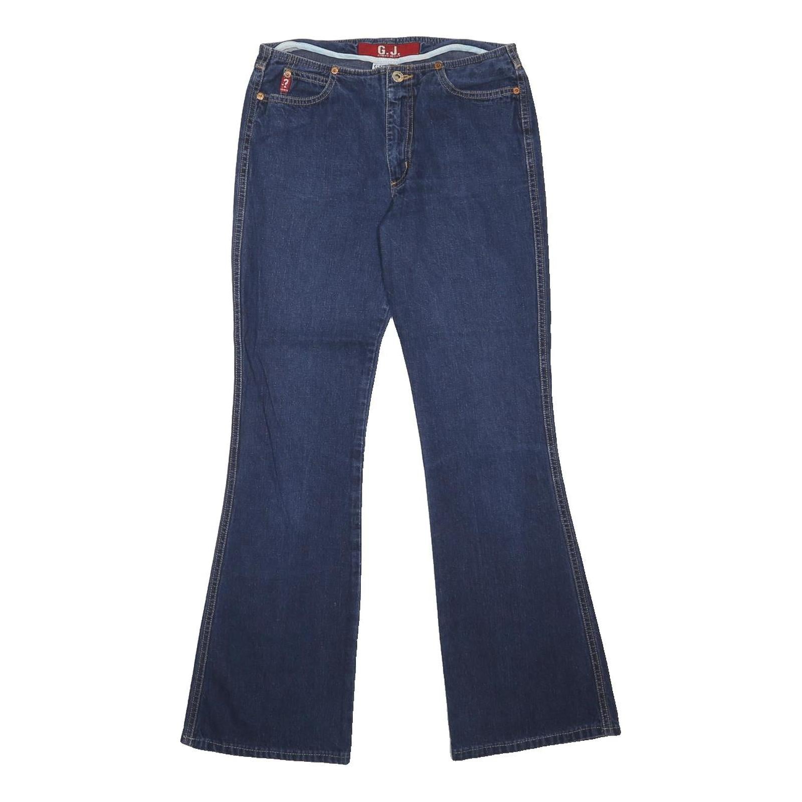 GUESS JEANS Womens Jeans Blue Regular Flared Denim Medium W27 L30 Classic Fit