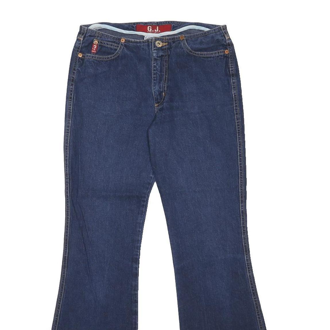 GUESS JEANS Womens Jeans Blue Regular Flared Denim Medium W27 L30 Classic Fit