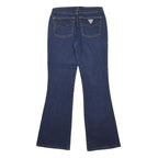 GUESS JEANS Womens Jeans Blue Regular Flared Denim Medium W27 L30 Classic Fit