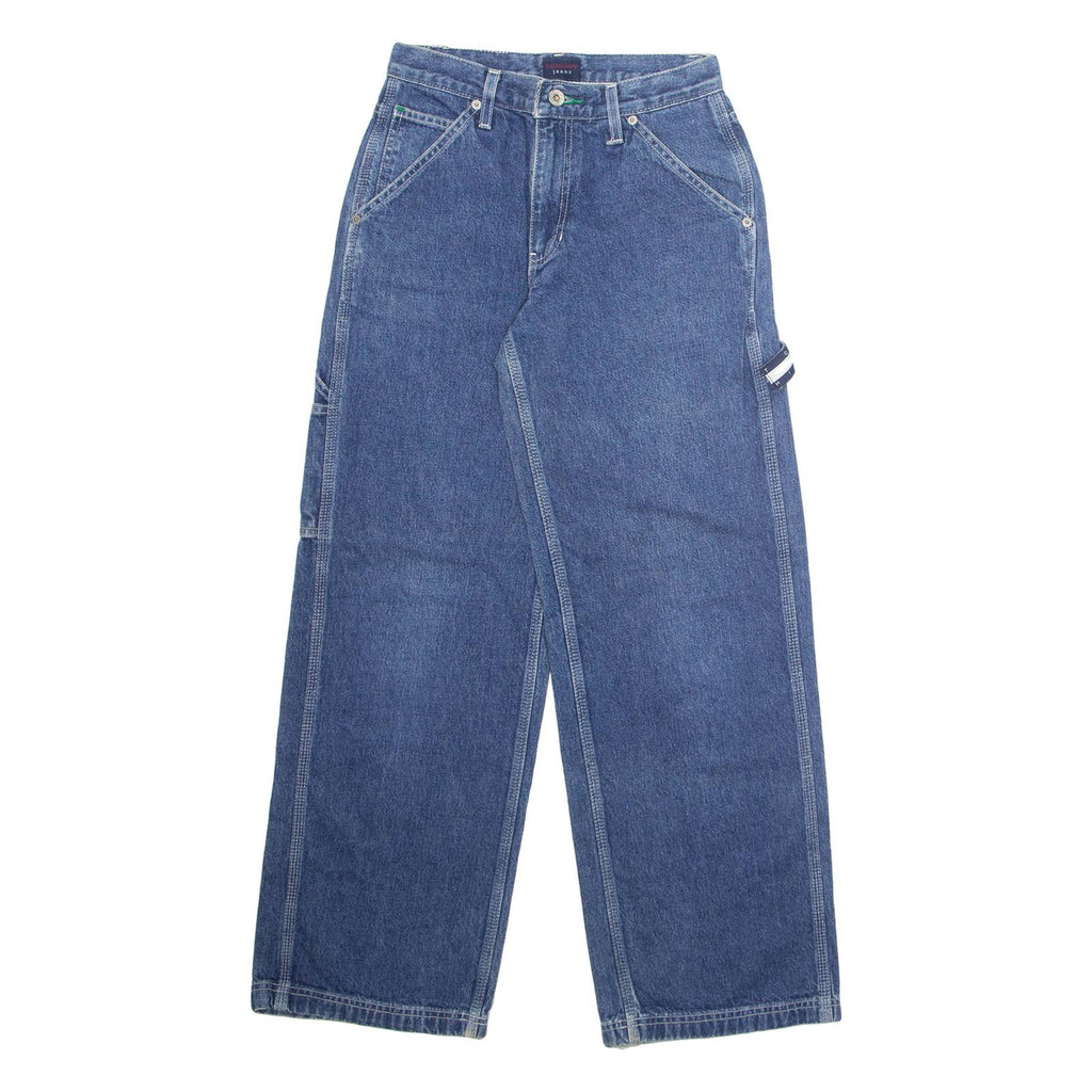 TOMMY HILFIGER Cargo Womens Jeans Blue Regular Straight W26 L30