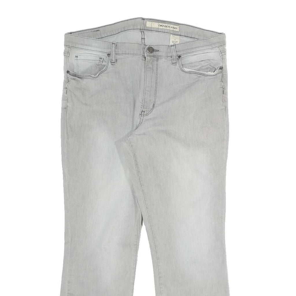 DKNY Womens Jeans Blue Slim Straight Denim Medium W32 L26 Cotton Blend Zip