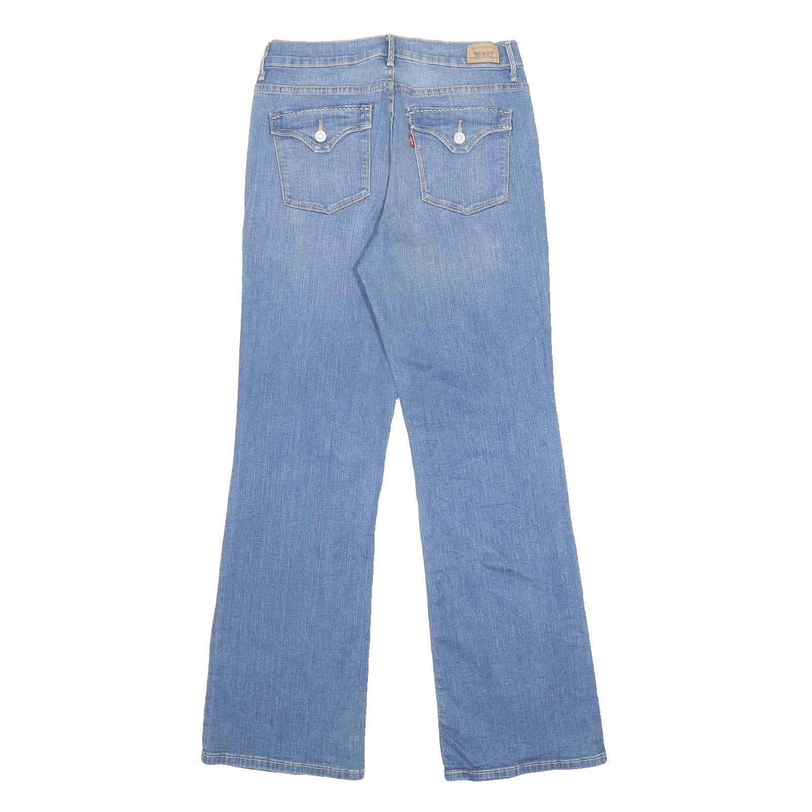 LEVI'S Womens 512 Bootcut Regular Fit Denim Light Blue Jeans W30 L31 Stylish