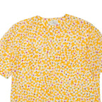 MONN Womens Printed Top Yellow Floral L