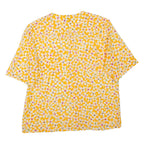 MONN Womens Printed Top Yellow Floral L