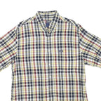 CHAPS RALPH LAUREN Mens Yellow Black Red Check Shirt XL Button-Down Casual