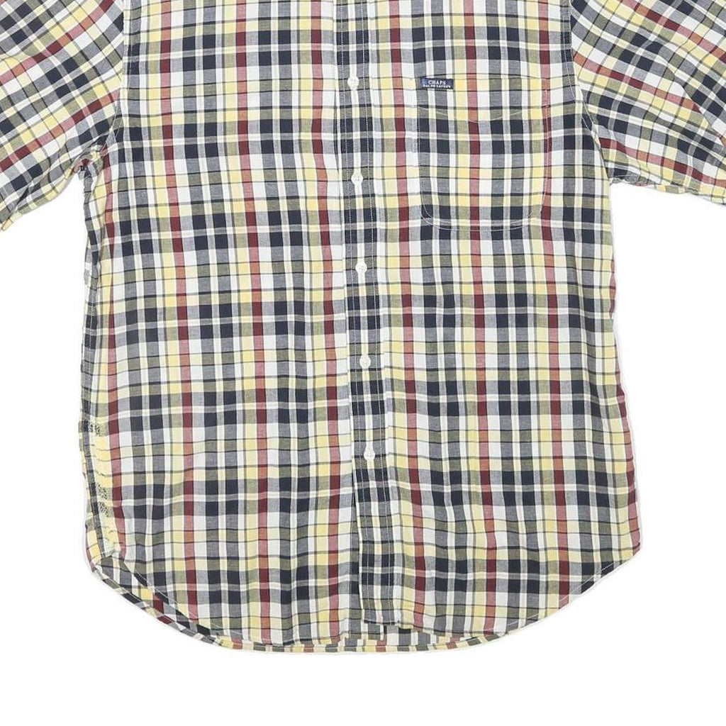 CHAPS RALPH LAUREN Mens Yellow Black Red Check Shirt XL Button-Down Casual