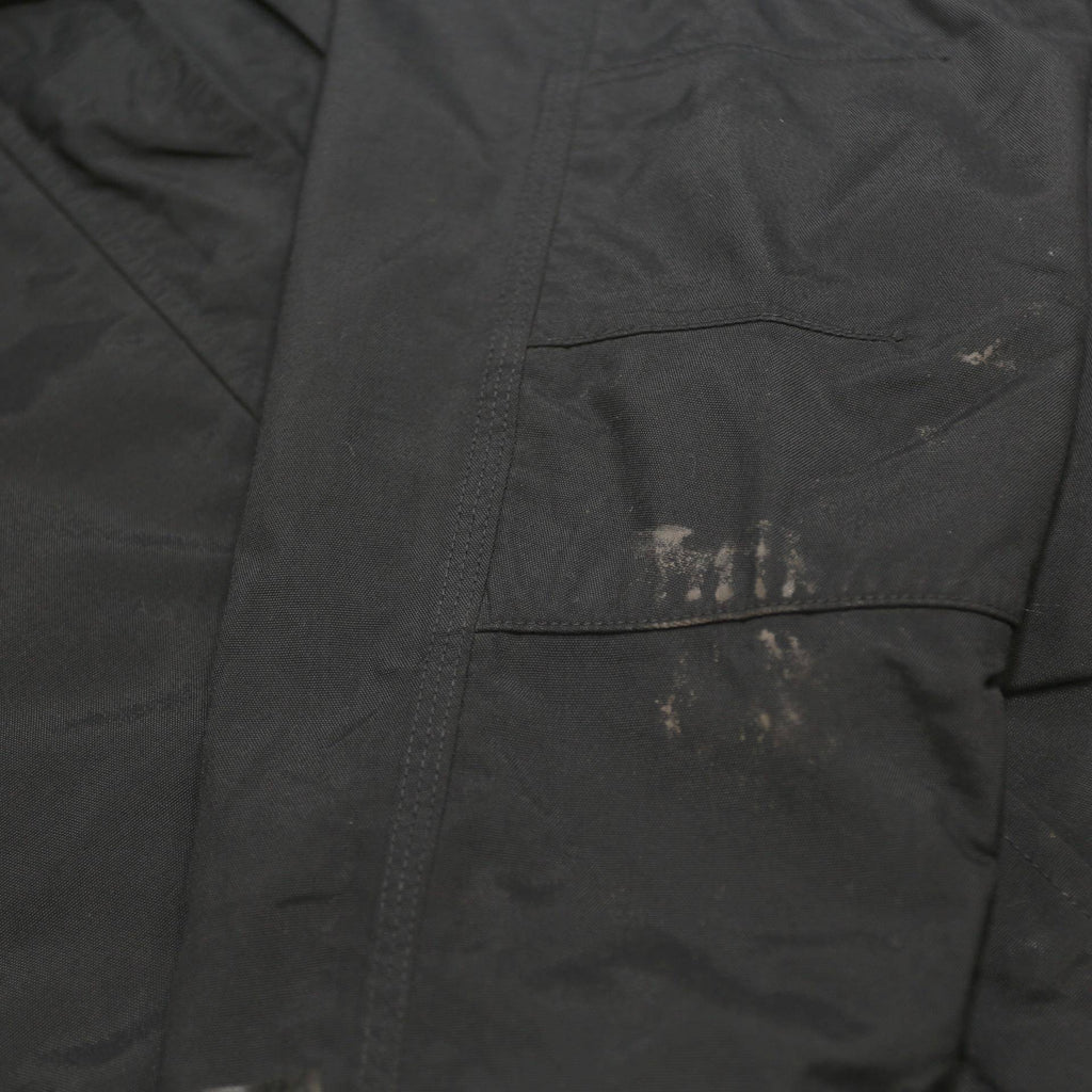 CARHARTT Womens Black Nylon Outdoor Jacket M Badge Patch Zip Stand-Up Collar