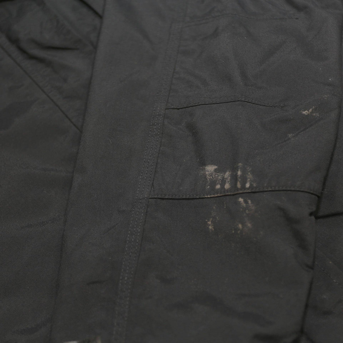CARHARTT Womens Black Nylon Outdoor Jacket M Badge Patch Zip Stand-Up Collar