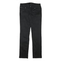 CALVIN KLEIN JEANS Womens Cotton Blend Black Regular Straight Trousers W31 L34