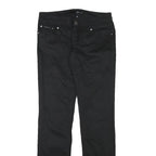 CALVIN KLEIN JEANS Womens Cotton Blend Black Regular Straight Trousers W31 L34
