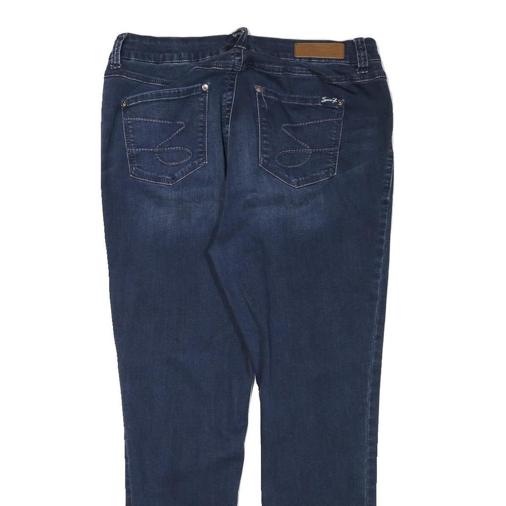 SEVEN7 Womens Jeans Blue Slim Skinny Denim Medium W34 L28 Stylish Zip