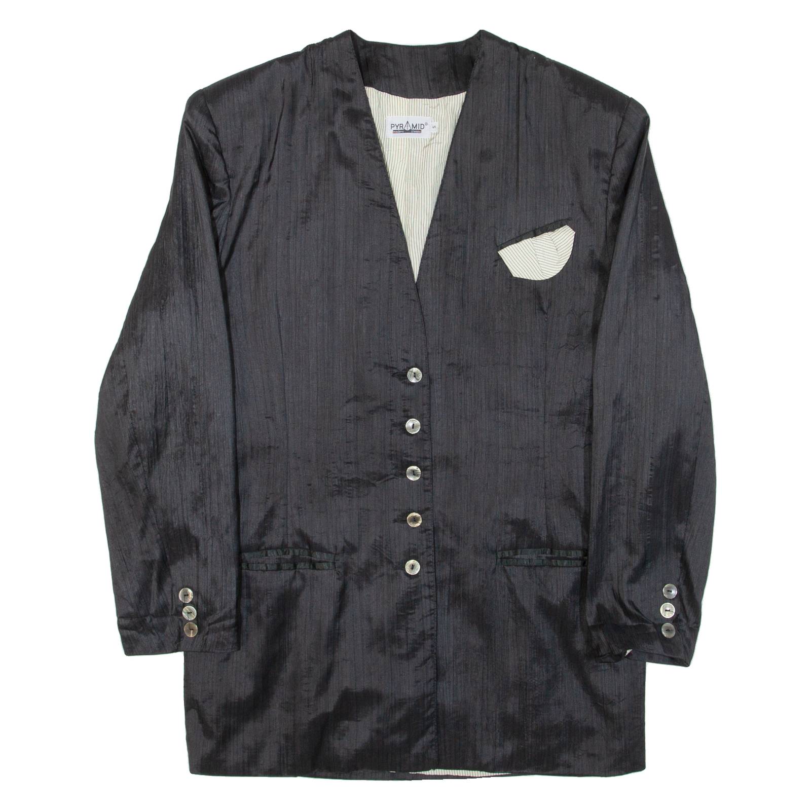 PYRAMID Womens Blazer Jacket Black S