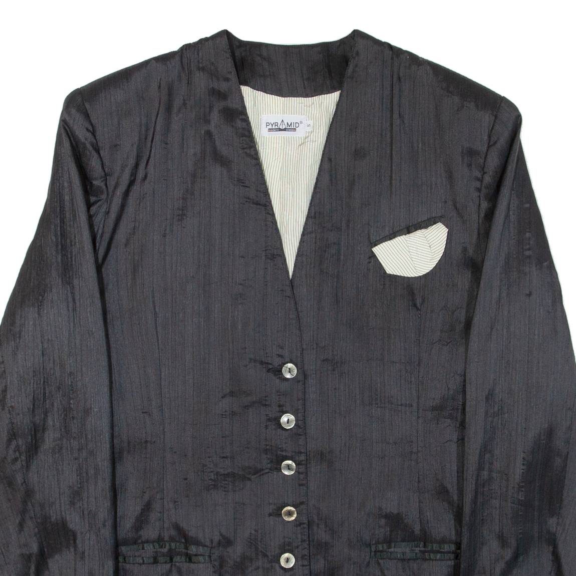 PYRAMID Womens Blazer Jacket Black S