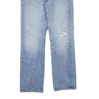 LEVI'S 501 Mens Jeans Blue Regular Straight Denim Medium W34 L32 Classic Button