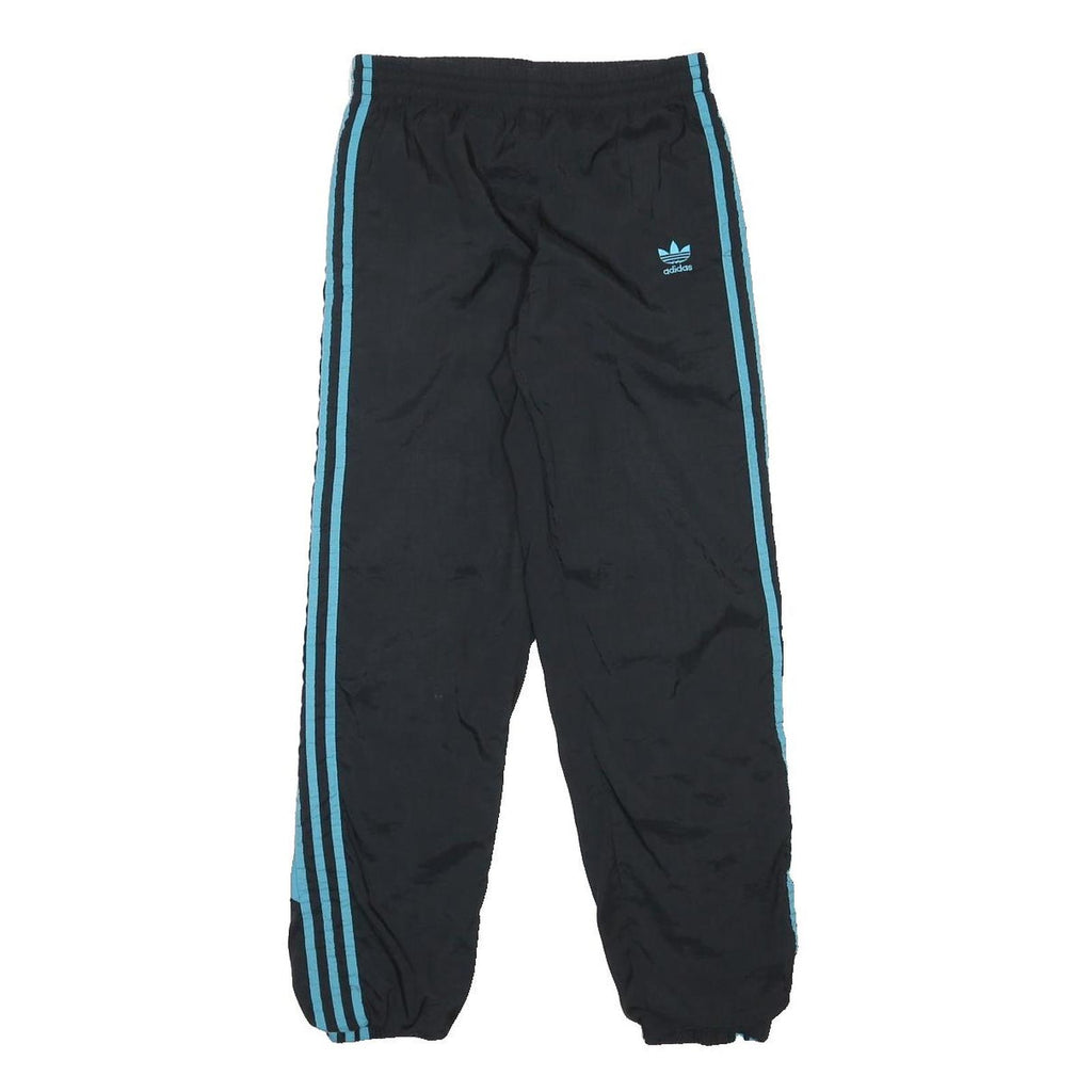ADIDAS Womens Joggers Black & Blue Slim Tapered S W26 L25 Athletic Tracksuit
