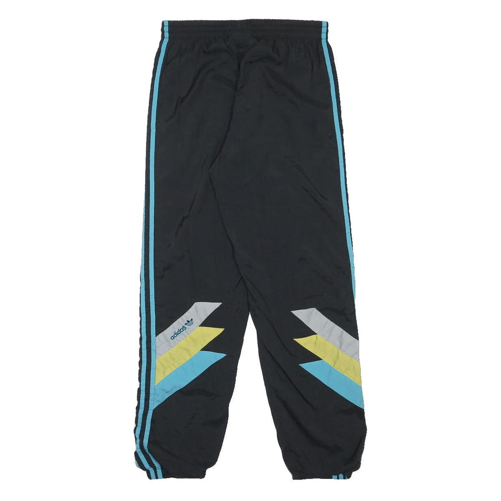 ADIDAS Womens Joggers Black & Blue Slim Tapered S W26 L25 Athletic Tracksuit