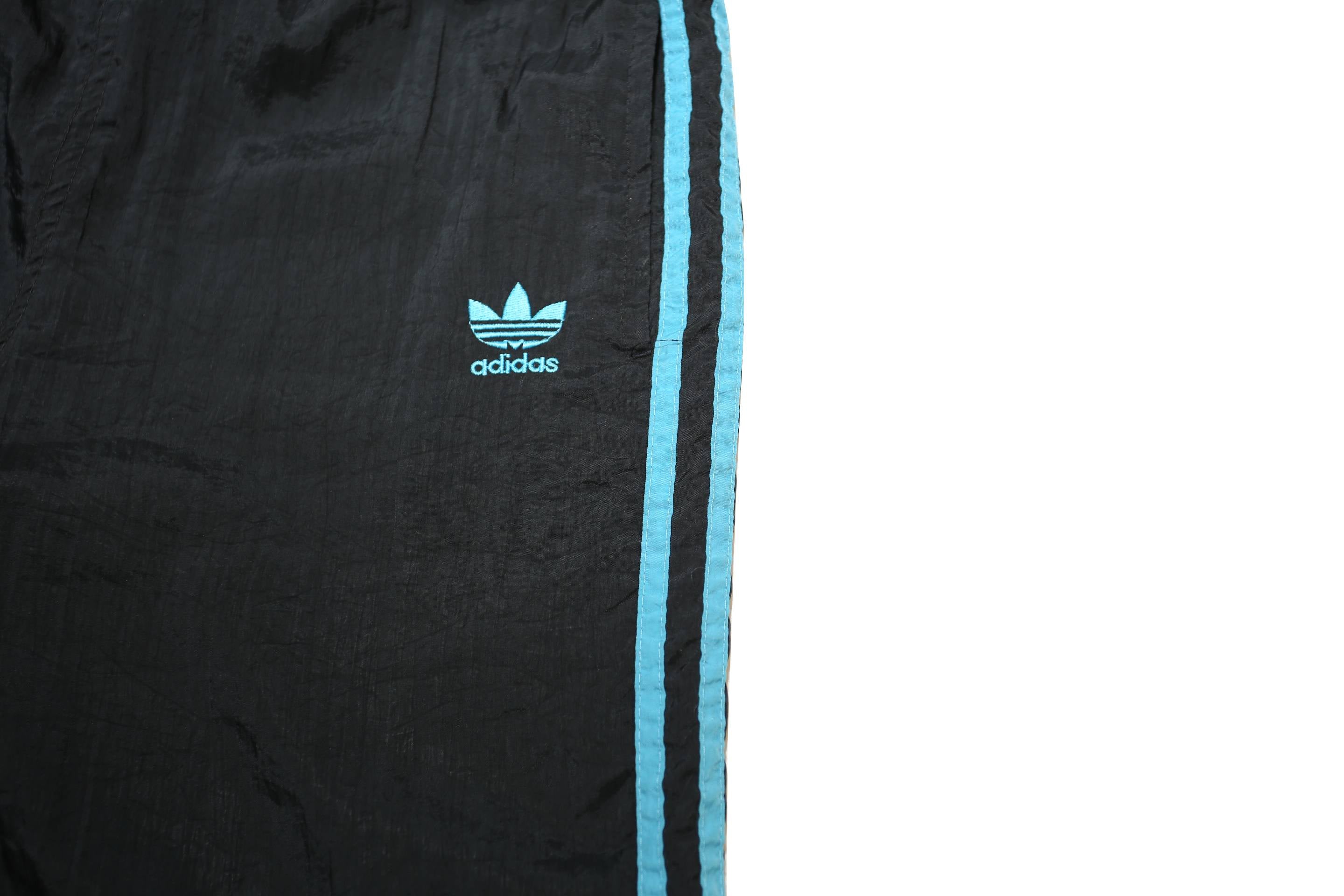 ADIDAS Womens Joggers Black & Blue Slim Tapered S W26 L25 Athletic Tracksuit