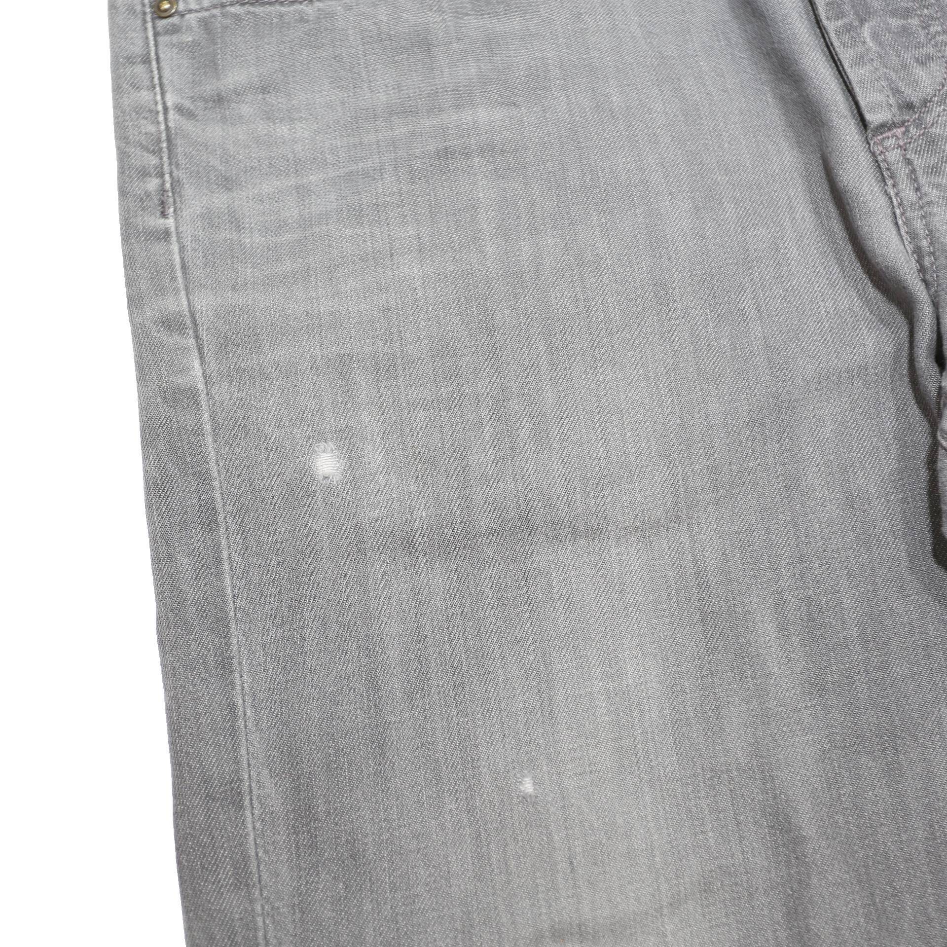 CARHARTT Mens Jeans Grey Regular Straight Denim Light W32 L32 Button Closure
